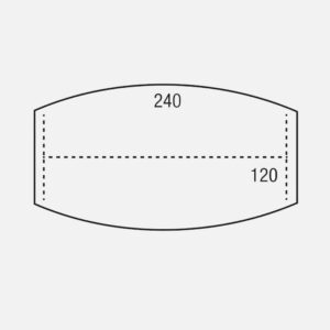 Los Blad Vergadermodel Ton 240 bij 120