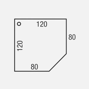 Los CAD Blad 120x120cm